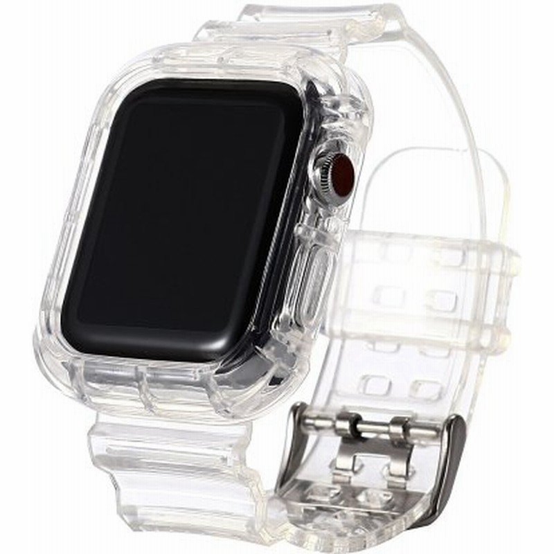 38mm 40mm共通 42mm 44mm共通 Apple Watch バンド 一体型 アップルウォッチ バンド 透明 クリア ベルト ケース 耐衝撃 メンズ レディース おしゃれ かわいい 通販 Lineポイント最大0 5 Get Lineショッピング