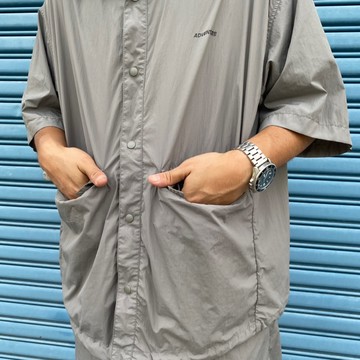 【AND THEN】（每天出貨）TP2651 2件套 日系 cityboy 短袖襯衫 日系套裝男 工裝短褲 寬鬆 百搭