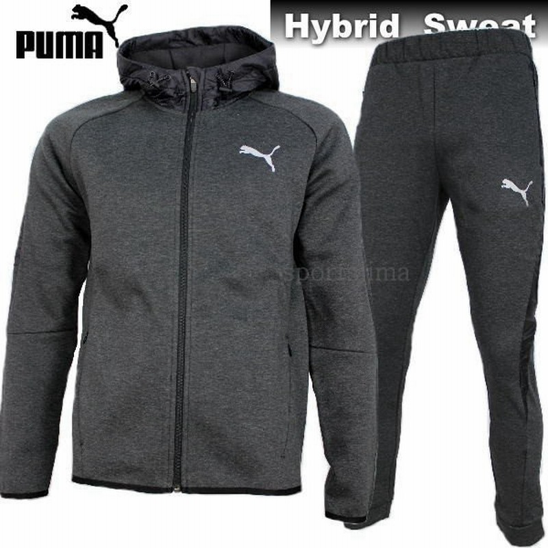 プーマ スウェット 上下 メンズ トレーニングウェア パーカー 5942 5944 07 ダークグレー Puma ハイブリッド 通販 Lineポイント最大0 5 Get Lineショッピング