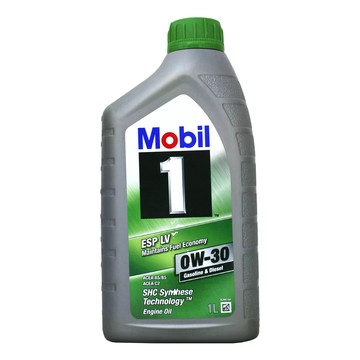 Mobil 美孚 1 ESP LV 汽油和柴油 SHC合成技術引擎油 1L  0w30  1瓶