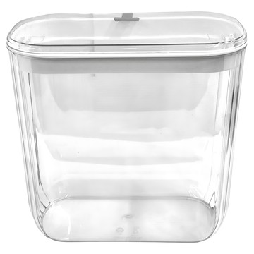 含蓋懸掛收納籃  透明白  優質加厚塑料  26 x 14 x 25cm  1個