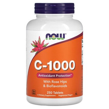 NOW Foods, C-1000，250 片