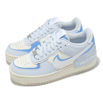 [ACS] Nike 休閒鞋 Wmns AF1 Shadow 女鞋 藍 拼接 微厚底 Air Force DZ1847-400