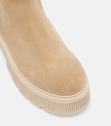 Bogner Turin shearling-trimmed suede ankle boots