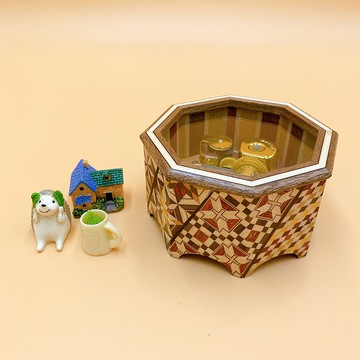 【箱根寄木細工】日本工藝品 八角音樂盒  卡農 向星星許願 多款