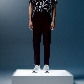 Daniel Wong DS褲腳拉鍊長褲(黑色)(男款) - M