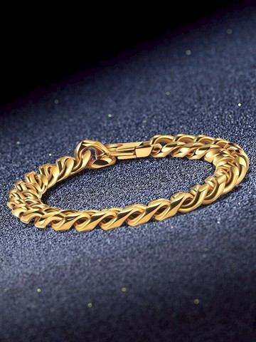 鈦鋼男士手鏈韓版個性潮嘻哈手飾手鐲ins小眾設計首飾品單身簡約