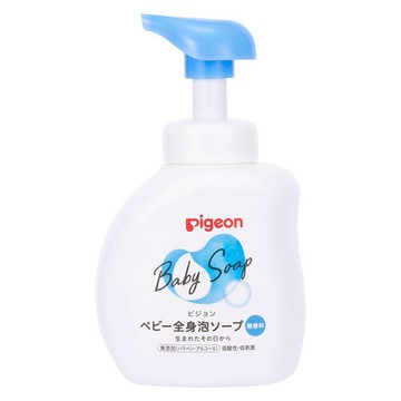 Pigeon Baby Body Foam Soap, Fragrance-Free, Body