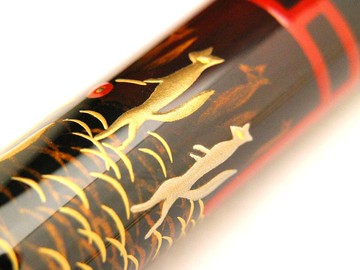 AGJ 原創蒔繪鋼筆 狐狸婚禮遊行水手 #78