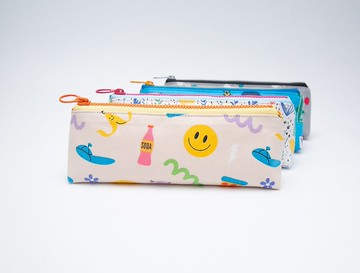 笑臉派對 手作筆袋/三角筆袋/拉鍊筆袋/立體筆袋/收納包/化妝包