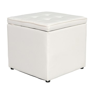 【dayneeds】古典方形收納椅凳/沙發椅 四色可選白色