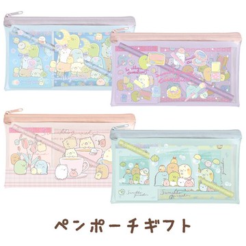 真愛日本 角落生物 角落小夥伴 歡樂文具組 夾鏈袋 4款隨機 文具 便條紙 筆袋 鉛筆 禮物