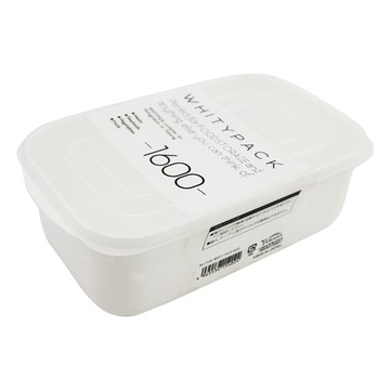 一品川流 日本製 WHITYPACK 可微波保鮮盒-1600ml-6入