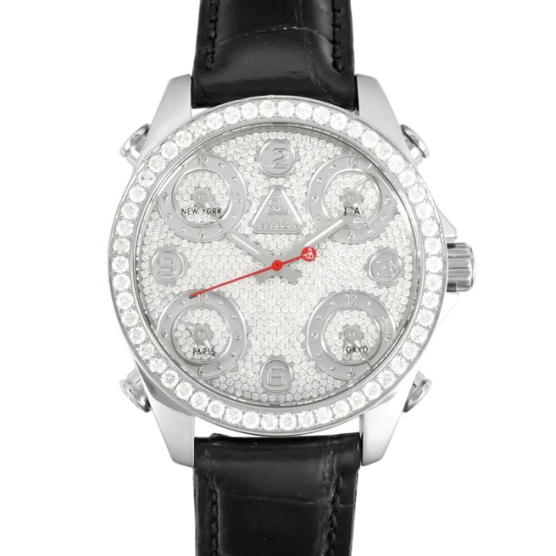 ジェイコブ JACOB&Co. ファイブタイムゾーン ダイヤベゼル 全面ダイヤ  