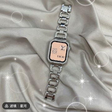 鑲鑽 不鏽鋼 金屬錶帶 適用 Apple Watch 11 10 9 8 7 6 SE蘋果手錶錶帶 42mm 46mm