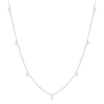 J.ESTINA 女款 LALA J 愛心鍊項鍊  42cm  玫瑰金