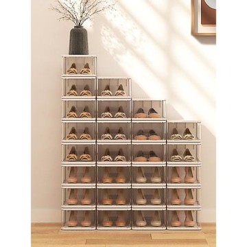 網紅鞋盒收納盒透明aj鞋盒收納神器防塵鞋盒男塑料鞋盒女鞋子收納