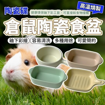 倉鼠陶瓷食盆 倉鼠碗 倉鼠陶瓷碗 倉鼠水盆 小寵食盆 倉鼠飼料碗 手柄陶瓷碗 倉鼠水盆 毛大二寵物店