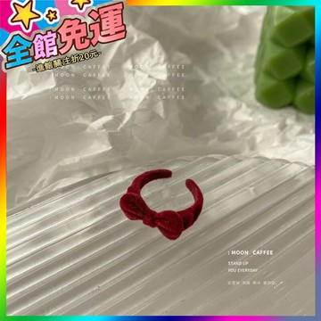 🌸台灣出貨🌸 剋萊因玫紅戒指~植絨蝴蝶結開口指環甜美少女ins甜美時髦食指戒潮 🥇滿額免運🥇X370-11-A