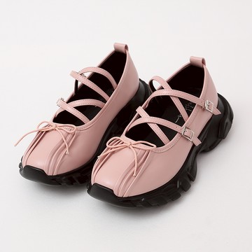 D+AF 活力芭蕾．蝴蝶結交叉帶瑪莉珍運動鞋