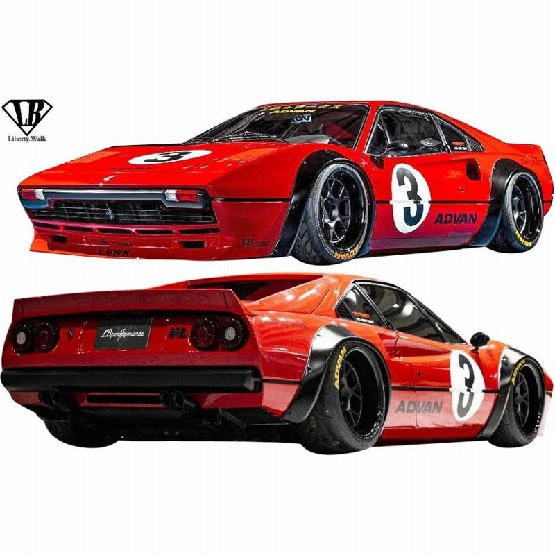 M's】フェラーリ 308GTB (1975y-1985y) Liberty Walk LB-WORKS コンプリートボディキット 3点／／FRP製  リバティーウォーク LB ワイドボディ | LINEショッピング