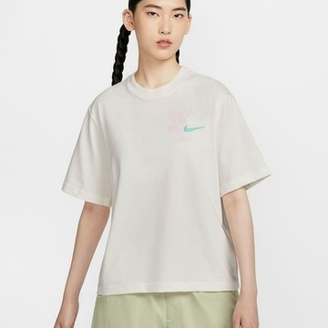 NIKE AS W NSW SS TEE BOXY GCEL 女短袖上衣-米白-HM4581133