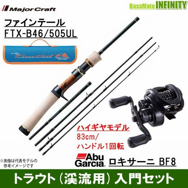 トラウト 渓流 入門セット メジャークラフト ファインテール Ftx B46 505ul アブガルシア Abu ロキサーニ Bf8 右ハンドル 通販 Lineポイント最大0 5 Get Lineショッピング