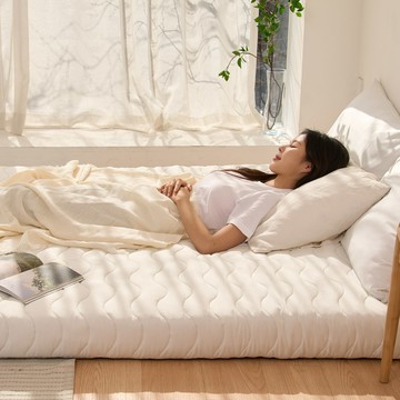 livmom 12區護腰床墊上墊  加大單人床  16cm  象牙白