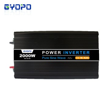 戶外電源 大功率逆變器 車載電瓶轉換 汽車備用電源GY-P系列2000W足功率純正弦波逆變器 房車專用