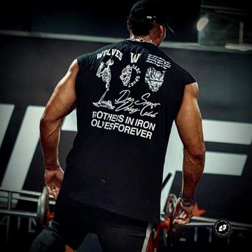 男裝夏季運動服健身訓練無袖T恤場下籃球健身跑步冰絲背心男士排汗運動背心 男士透氣薄款坎肩上衣 男士運動訓練無袖T恤