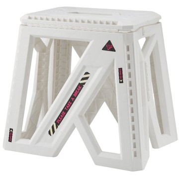 AOTTO 戶外露營便攜加厚提手折疊椅凳奶白色