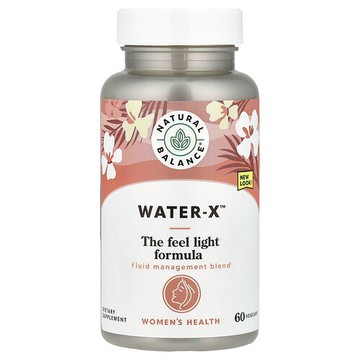 Natural Balance, 女性健康，Water-X，60 粒素食膠囊