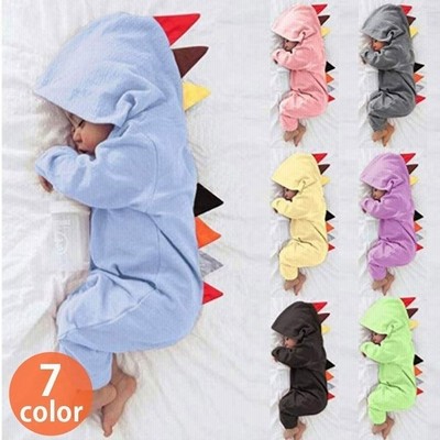 かわいい 恐竜 ロンパース ベビー服 女の子 赤ちゃん服 幼児 子供服 男の子 フード付き 長袖 Lkd 03fba Lブルー 70 通販 Lineポイント最大get Lineショッピング