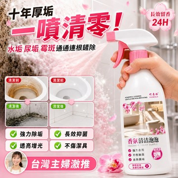 💥去污神器💥浴室香氛清潔劑 潔廁劑 強力去垢除霉香氛清潔噴霧 浴廁馬桶水垢清潔劑 易沖洗 無刺激 500ml大容量