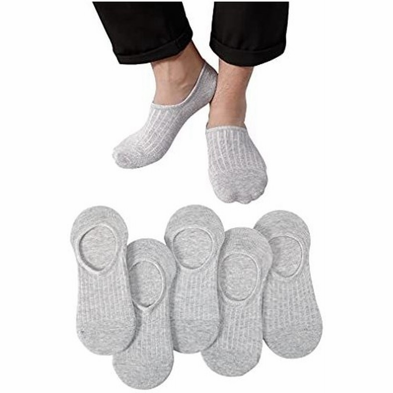 靴下 メンズ 夏 フットカバー 脱げない くるぶしソックス 5足 24 28cm グレー 夏 くつした 薄手 ショートソッ 通販 Lineポイント最大0 5 Get Lineショッピング