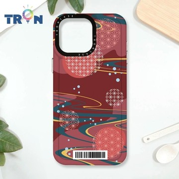 TRON iPhone 16 Pro Max 日系和風圓點星河系列 防摔太空載具殼 透白 軟硬 手機殼