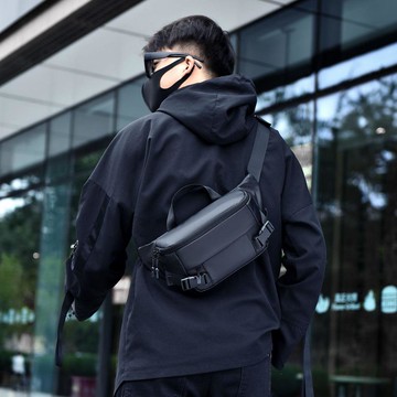 熱賣🥇博特爾新款胸包男士潮流斜挎包時尚多功能腰包小衆休閒防水單肩包單肩包 側背包大容量 斜背包 斜挎包 肩背包