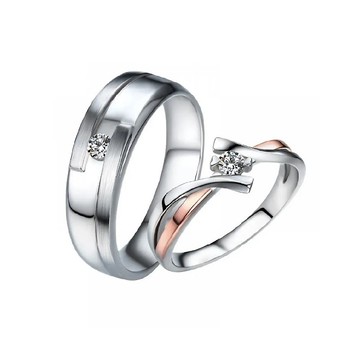 交織幸福  10分鑽石 結婚對戒.鑽石對戒