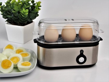 簡易不銹鋼煮蛋器 - 擦紋 (有提示響聲)