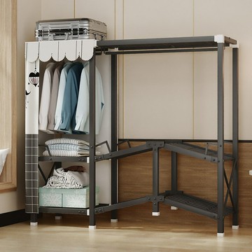 簡易布衣柜家用臥室結實耐用出租房屋經濟型鋼結構加厚固加粗組裝