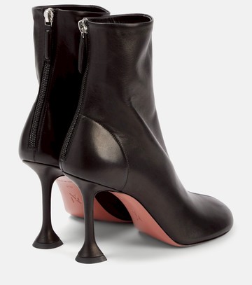 Amina Muaddi Iris 95 leather ankle boots