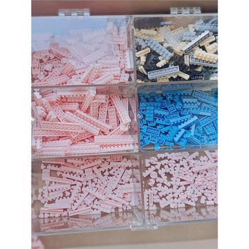 積木收納箱收納柜拆件器樂高積木收納盒方格小玩具分裝盒拼裝分格