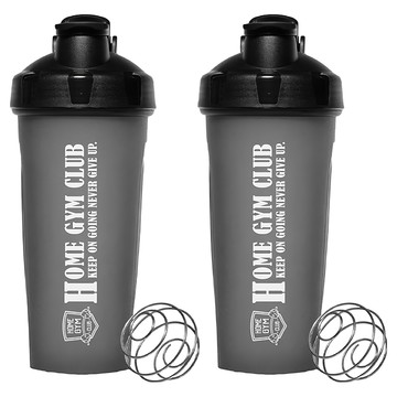 HOME GYM CLUB 居家健身 健身搖搖杯 FO004  黑色  700ml  2個