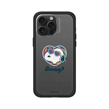 iPhone 15 Pro Max Mod NX 黑 - 史努比 Snoopy - 愛心墨鏡