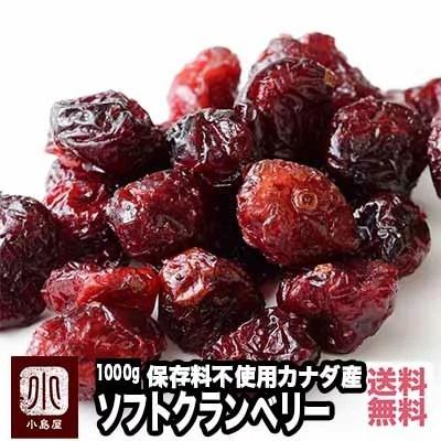 ドライフルーツ クランベリー ソフト ドライクランベリー カナダ産 1kg 保存料不使用 果物 を丸ごと ドライ