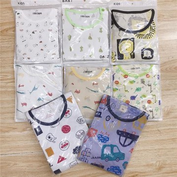 2套包郵男女童夏季空調服薄款長袖長褲家居服套裝純棉90-130碼