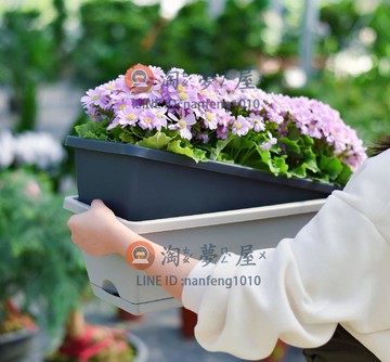 長方形花盆陽臺蔬菜大草莓盆 塑料種菜家庭專用種植箱【淘夢屋】