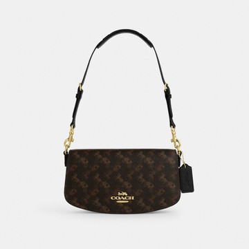 ANDREA 馬車圖案印花單肩手袋