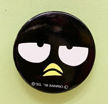 【震撼精品百貨】Bad Badtz-maru 酷企鵝 三麗鷗酷企鵝圓形磁鐵-大臉黑#11978 震撼日式精品百貨