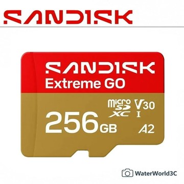 【中壢-水世界】SanDisk Extreme GO Micro SDXC 256G【讀取240 寫入160】V30